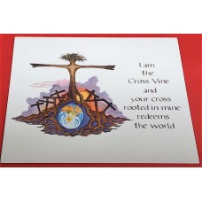 I am the Cross Vine Greeting card